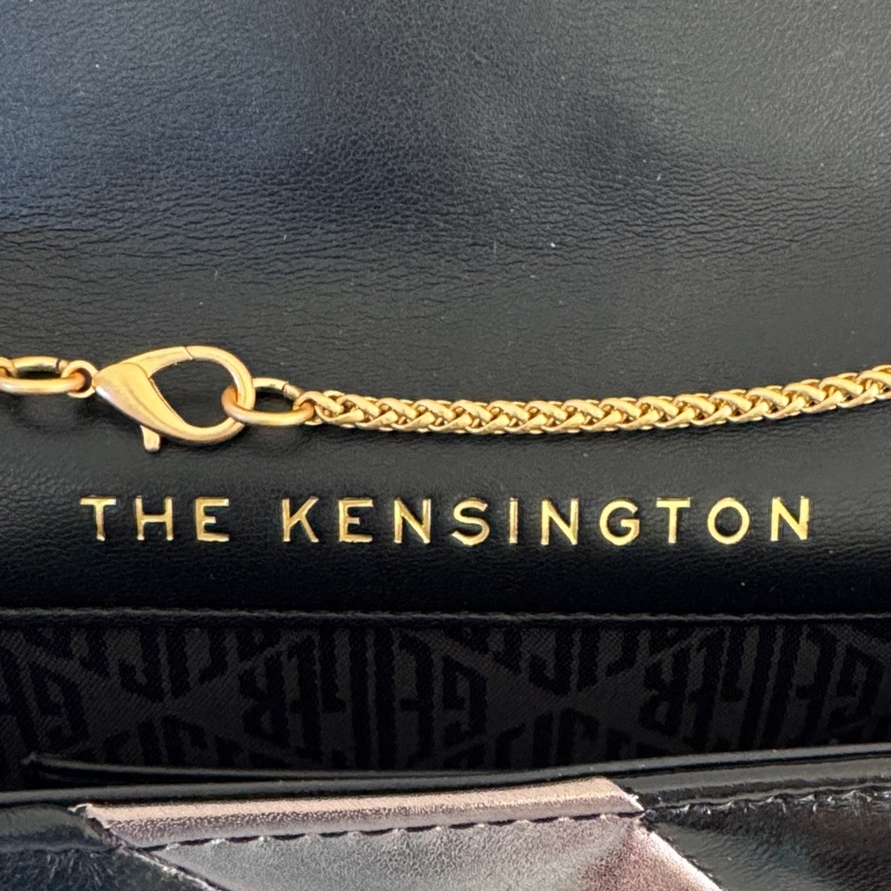Kurt Geiger Mini Soho Leather Metallic Striped Crossbody - Picture 11 of 16